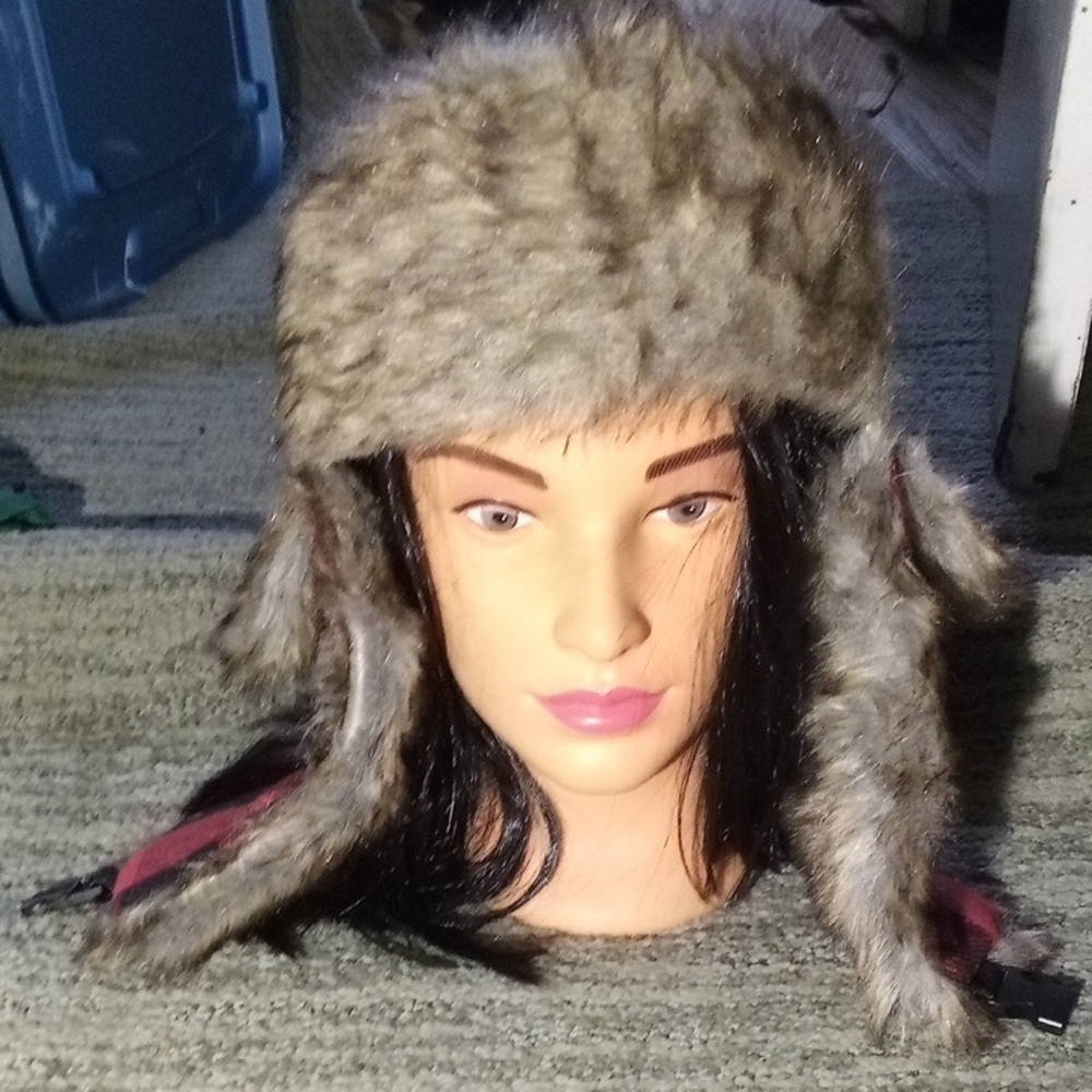 Men's Faux Fur Trapper Hat - Gray